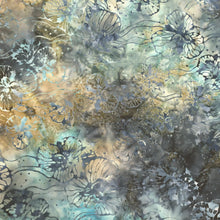 Load image into Gallery viewer, Timeless Treasures Batik Fabric, By The Half Yard, Tonga-B8761 Juniper