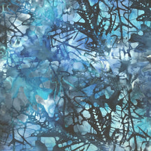 Load image into Gallery viewer, Timeless Treasures Batik Fabric, By The Half Yard, Tonga-B9229 Ski