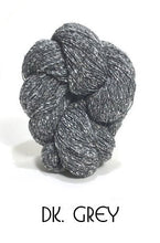 Load image into Gallery viewer, Hasegawa Top Dyed Silk Tweed Noil Yarn Dark Grey
