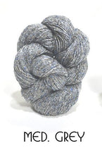 Load image into Gallery viewer, Hasegawa Top Dyed Silk Tweed Noil Yarn Medium Grey