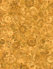 Load image into Gallery viewer, Timeless Treasures Batik Fabric, By The Half Yard, Tonga-B4885 Amber