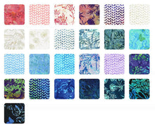 Load image into Gallery viewer, Kaufman Batik Roll Ups , Jelly Roll Rollups, RU-1019-40, Watercolor Blossoms