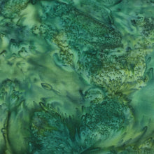 Load image into Gallery viewer, Island Batik Fabric, By The Half Yard, Green Colors, Bluegrass
