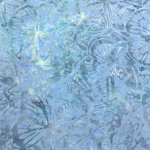 Load image into Gallery viewer, Kaufman Fabrics Batik, By The Half Yard, Watercolor Blossoms, SRK-20465-4 Blue