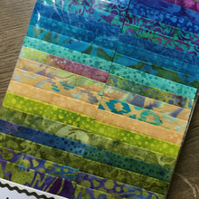 Load image into Gallery viewer, Island Batik Strip Pack, Jewel Carvings, Multicolored, 20 Fabrics and 40 Strips