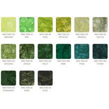 Load image into Gallery viewer, Kaufman Prisma Dye Fat Quarters, FQ-832-15, Rainforest Colorstory