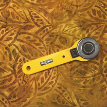 Load image into Gallery viewer, Robert Kaufman Batik Fabric, By The Half Yard, AMD-21999-126 Ochre