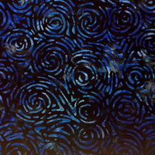 Load image into Gallery viewer, Robert Kaufman Batik Fabric, By The Half Yard, AMD-22259-69 Midnight