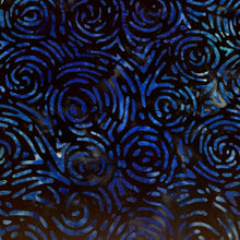 Load image into Gallery viewer, Robert Kaufman Batik Fabric, By The Half Yard, AMD-22259-69 Midnight