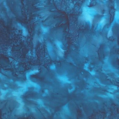 1895-341 Wade, Hoffman Batik Fabric, dark and light teal blue, cotton batik fabric