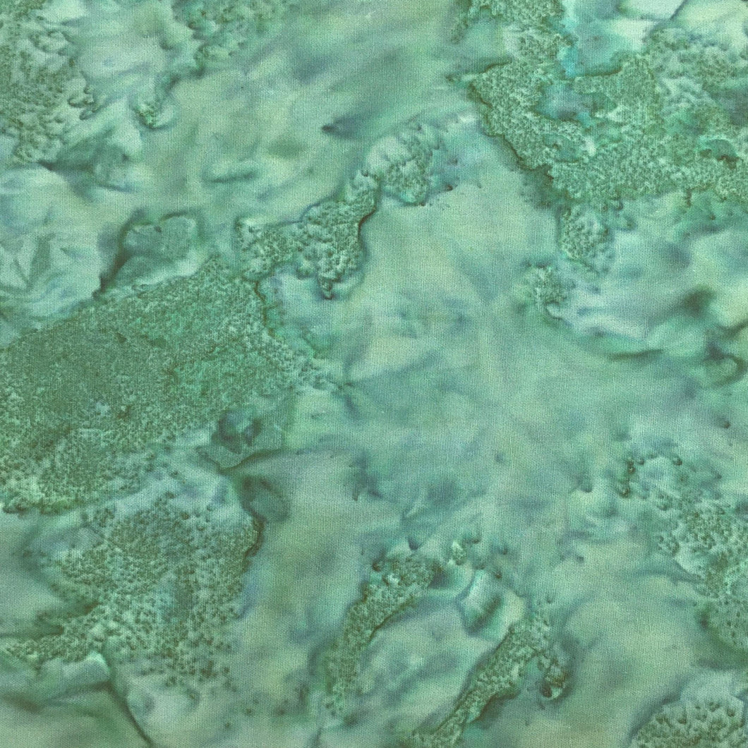 1895-418 Chamomile, Hoffman Batik Fabric, green, cotton batik fabric