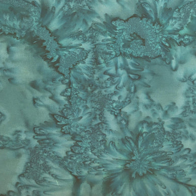 1895-467 Sea Cliff, Hoffman Batik Fabric, muted teal, cotton batik fabric