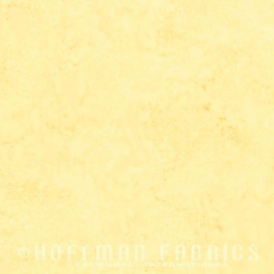 1895-412 Buttercream, Hoffman Batik Fabric, yellow, cotton batik fabric