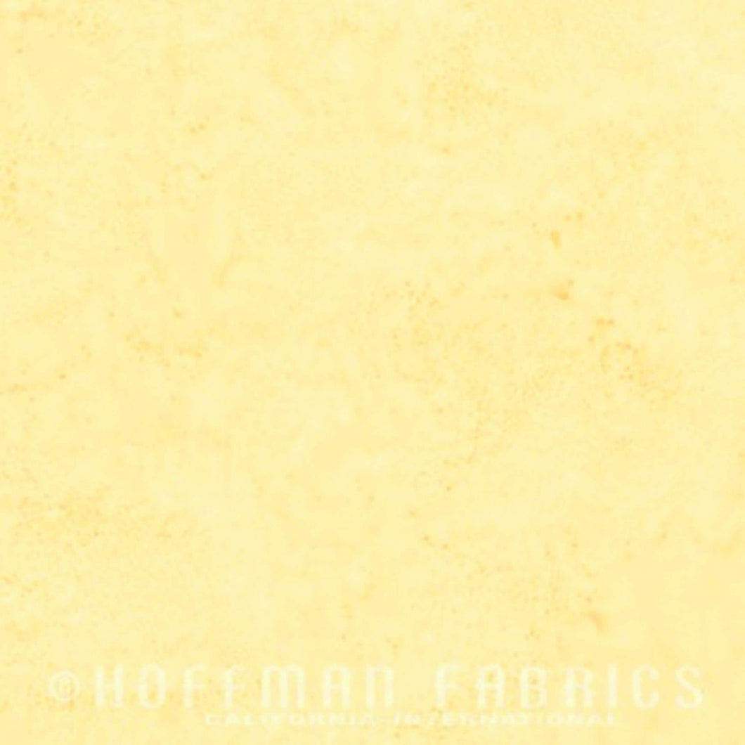 1895-412 Buttercream, Hoffman Batik Fabric, yellow, cotton batik fabric