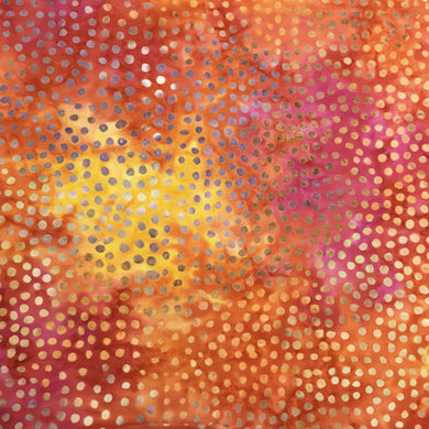 Tonga-B3798 Amber, Timeless Treasures, multicolored, cotton batik fabric