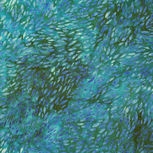 Load image into Gallery viewer, Robert Kaufman Batik Fabric, By The Half Yard, Leaf Blown, SRK-24051-213 Teal
