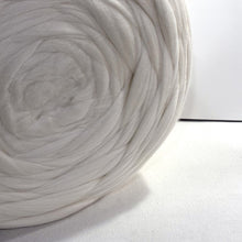 Load image into Gallery viewer, 1 Bump, Eco Peruvian Highland Wool Roving Top, 27.5 Microns, Undyed, Natural White
