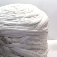 Load image into Gallery viewer, 1 Bump, Eco Peruvian Highland Wool Roving Top, 27.5 Microns, Undyed, Natural White
