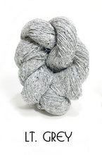 Load image into Gallery viewer, Hasegawa Top Dyed Silk Tweed Noil Yarn Light Grey
