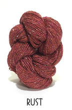 Load image into Gallery viewer, Hasegawa Top Dyed Silk Tweed Noil Yarn Rust
