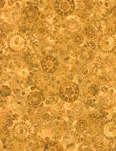Load image into Gallery viewer, Timeless Treasures Batik Fabric, By The Half Yard, Tonga-B4885 Amber
