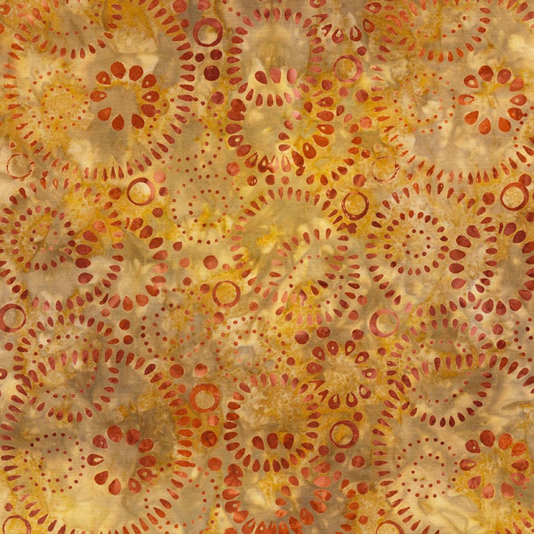 Timeless Treasures B5978 Terra, Tonga Batik, Brown Red, Cotton Quilting Fabric