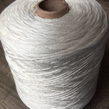 Load image into Gallery viewer, 1 Kilo Cone, Undyed Natural White  Merino Silk Yarn, 3 Ply, Fingering Weight, Knitting, Crochet, OEKO-TEX® Certified
