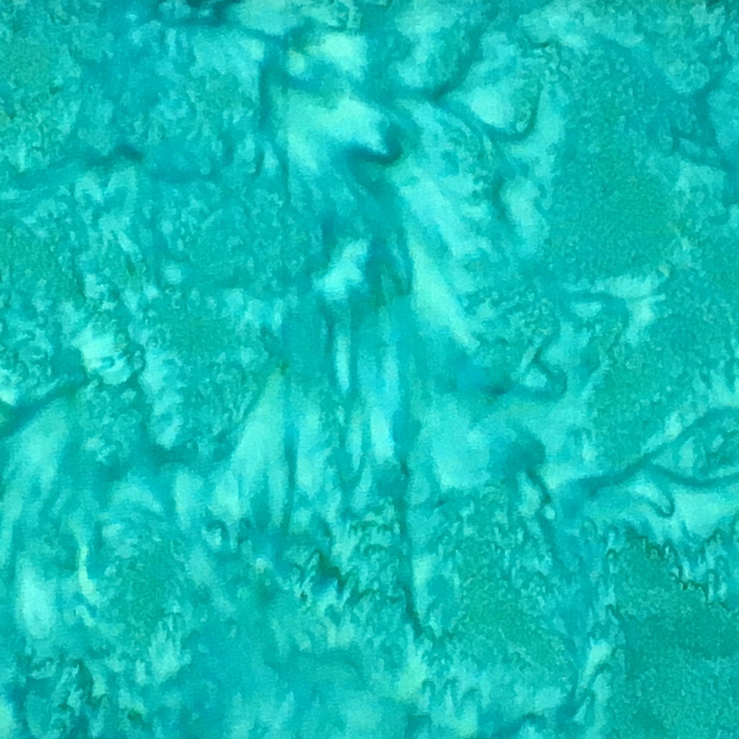 AMD-7000-243 Cerulean, Kaufman Prisma Dyes, Green Blue, Cotton Batik Quilting Fabric