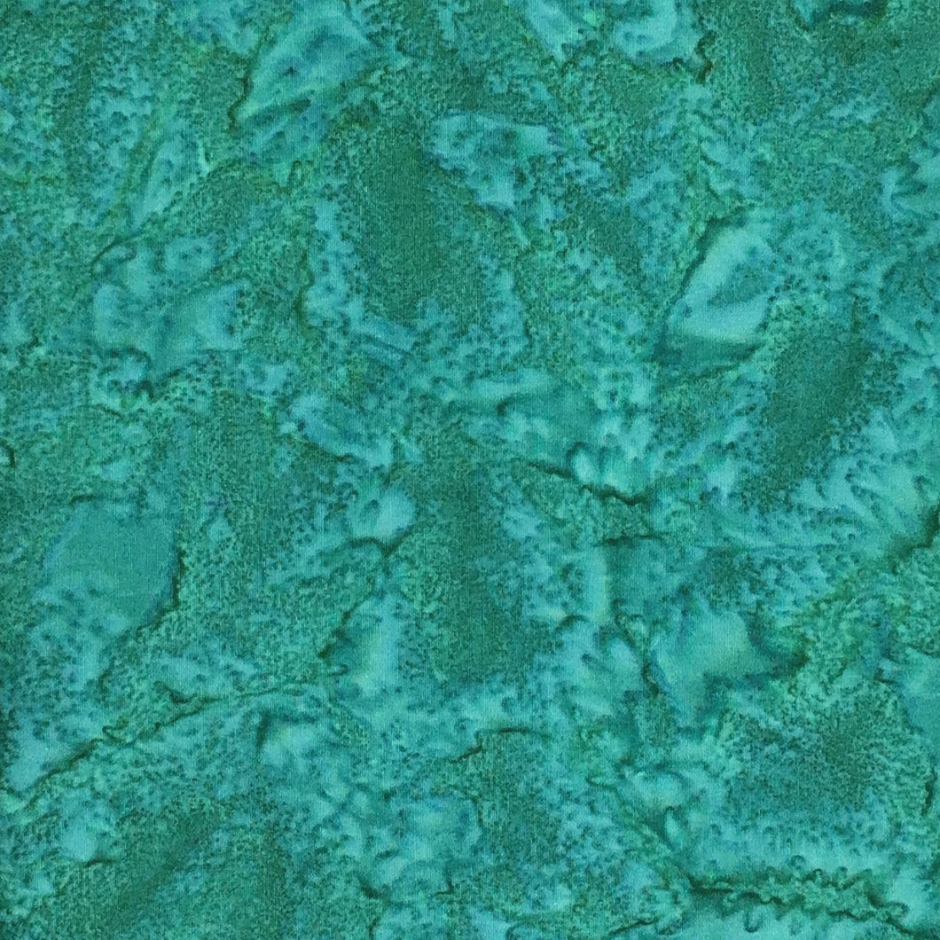 AMD-7000-56 Pond, Kaufman Prisma Dyes, Blue Green, Cotton Batik Quilting Fabric