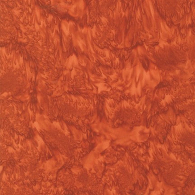 AMD-7000-222 Redwood, Kaufman Prisma Dyes, Orange Red, Cotton Batik Quilting Fabric