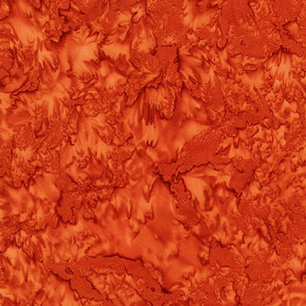 AMD-7000-322 Orange Spice, Kaufman Prisma Dyes, Orange, Cotton Batik Quilting Fabric