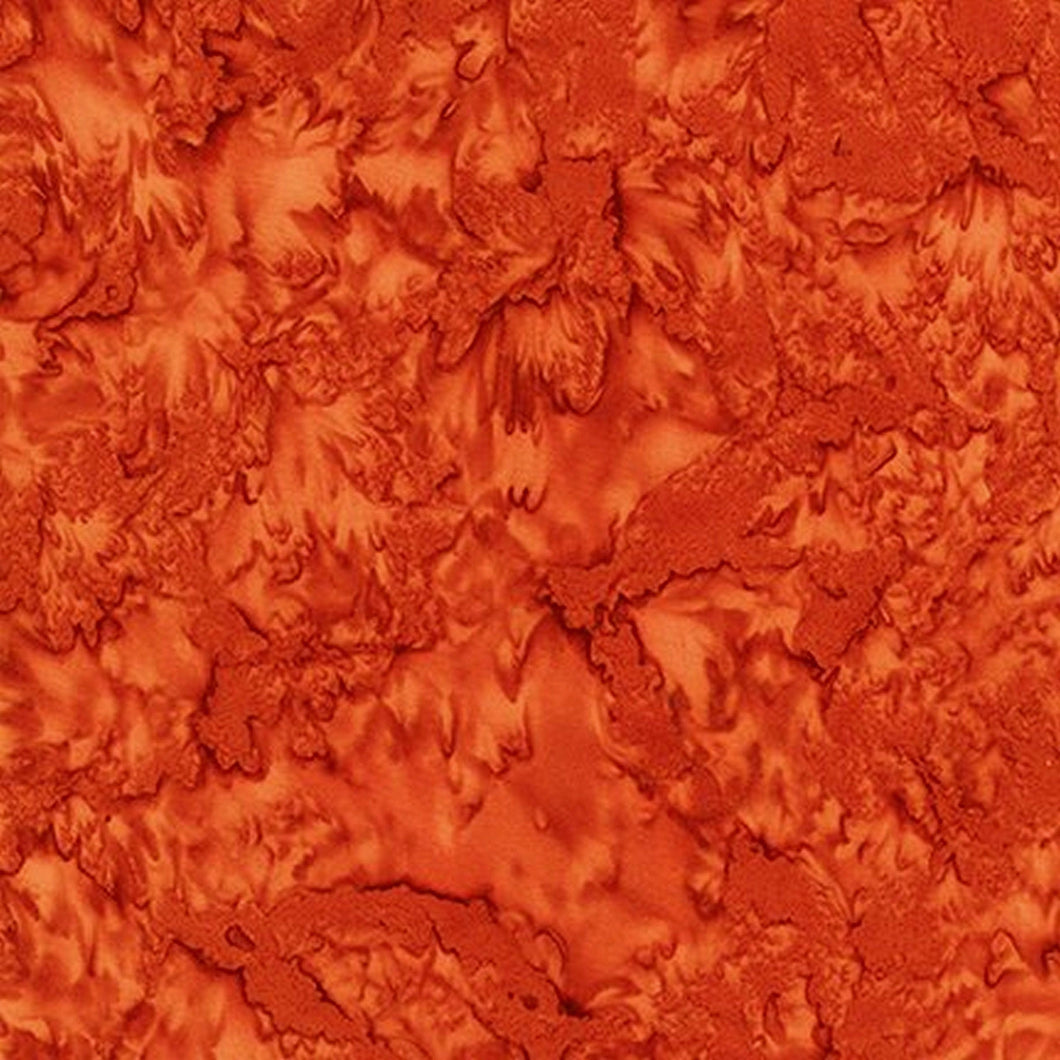 AMD-7000-322 Orange Spice, Kaufman Prisma Dyes, Orange, Cotton Batik Quilting Fabric