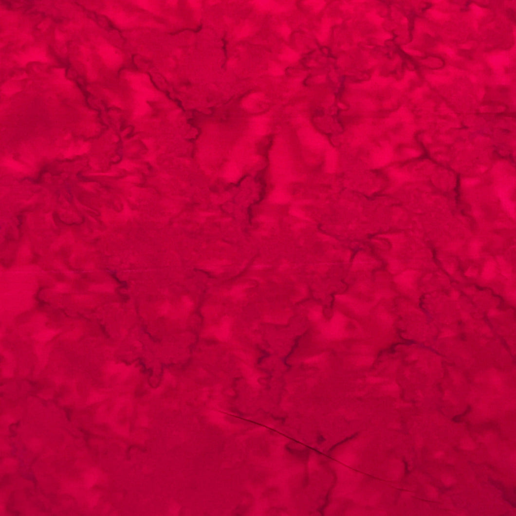 AMD-7000-343 Valentine, Kaufman Prisma Dyes, Red, Cotton Batik Quilting Fabric