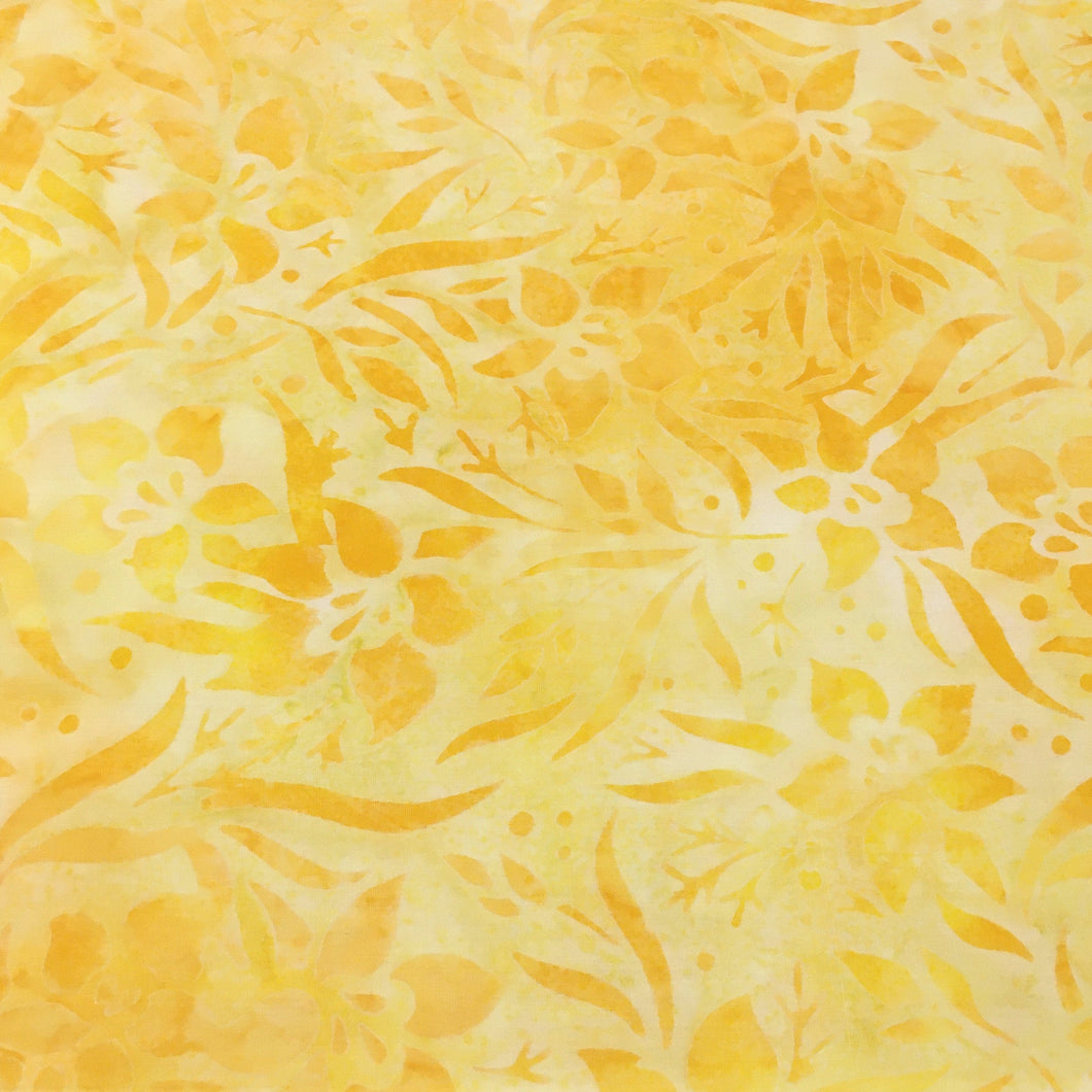 AMD-19370-209 SUNBURST, Kaufman Batik, Yellow Cream, Cotton Batik Quilting Fabric