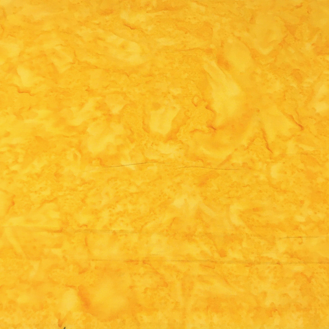 AMD-7000-130 Sunshine, Kaufman Prisma Dyes, Yellow, Cotton Batik Quilting Fabric