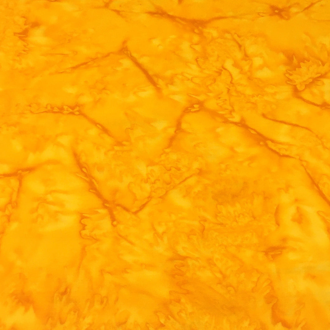 AMD-7000-132 Pineapple, Kaufman Prisma Dyes, Yellow Orange, Cotton Batik Quilting Fabric