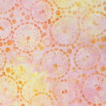 Load image into Gallery viewer, Wilmington 22258-853, Peach, Yellow, Cotton Batik Quilting Fabric
