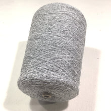 Load image into Gallery viewer, Single Ply Hasegawa Top Dyed Silk Tweed Noil Yarn, Light Grey, 1 Lb 1 oz w/Cone

