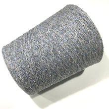 Load image into Gallery viewer, Single Ply Hasegawa Top Dyed Silk Tweed Noil Yarn, Medium Grey - Fog, 1 Lb 4 oz w/Cone
