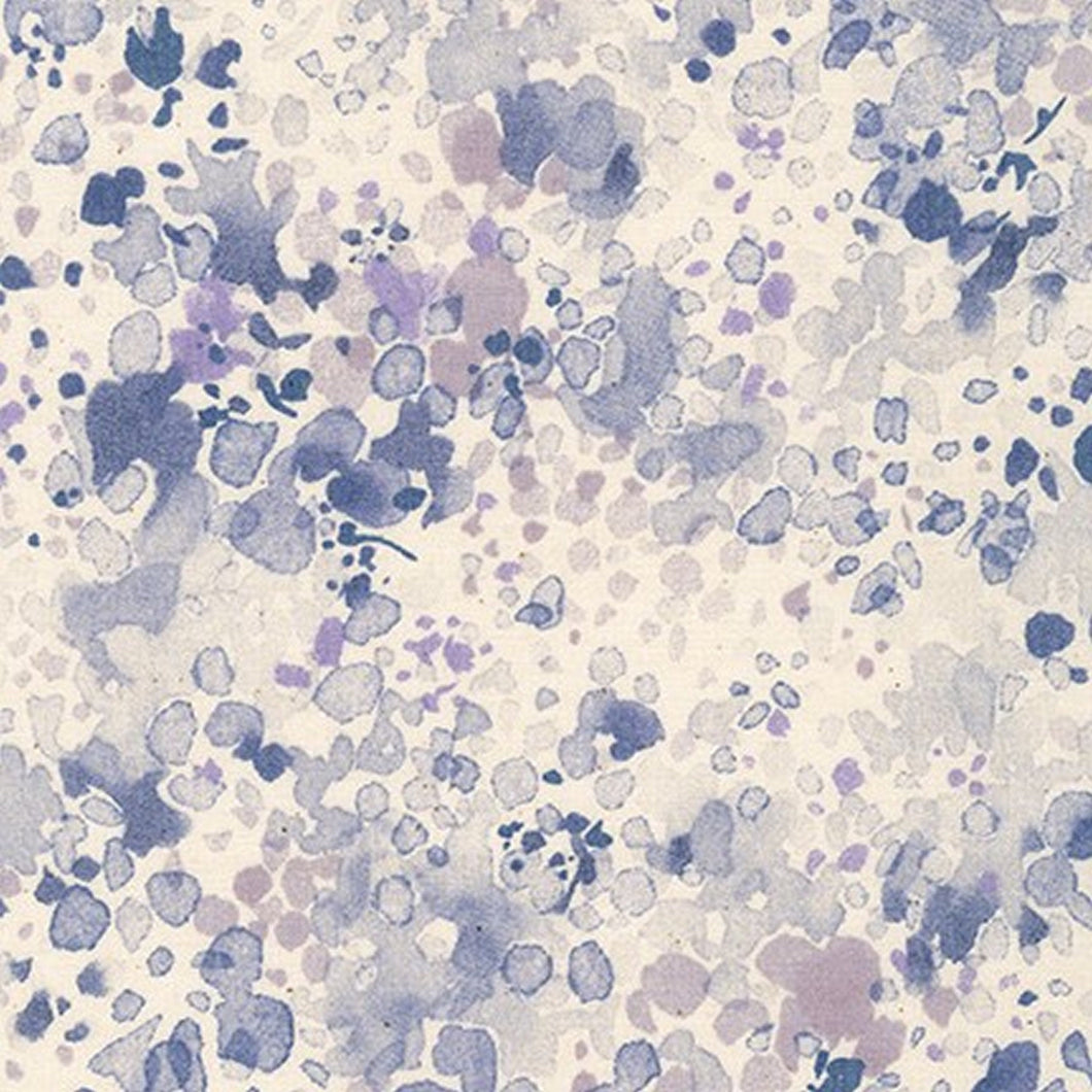 Kaufman Printed Fabric, Spring Shower, Japan, By The Half Yard, SB-850339D2-4 Grey