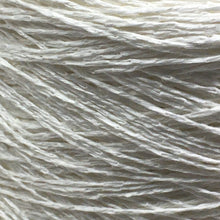 Load image into Gallery viewer, 1 Cone Hasegawa Linen Chainette Yarn, Bleached White, Dye, From Japan, 2 Pounds 3.9 Ounces w/cone
