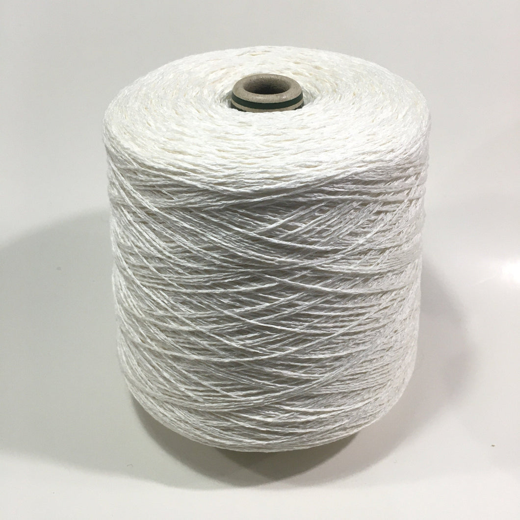 1 Cone Hasegawa Linen Chainette Yarn, Bleached White, Dye, From Japan, 1 Pound 14 Ounces w/cone