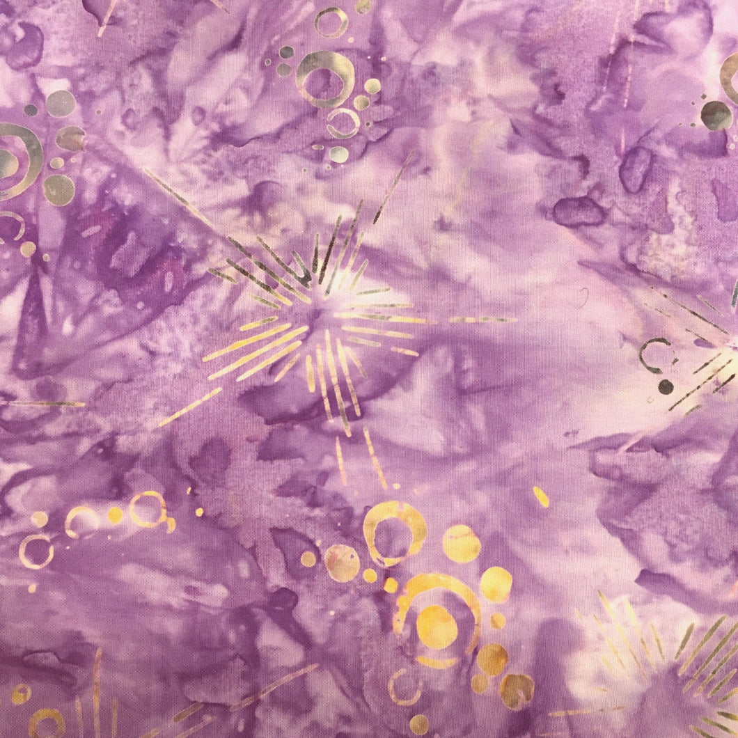 Timeless Treasures Batik Fabric, By The Half Yard, Tonga-B8785 Orchid