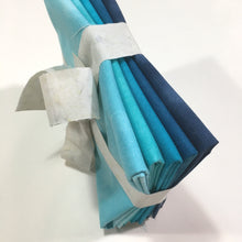 Load image into Gallery viewer, 5 Fat Quarter Bundle of Kaufman Cloud Cover, Blue Teal, FQKBT5
