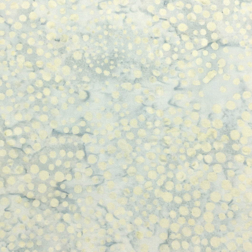Island Batik Fabric, By The Half Yard, BE34-E1 Dot-Sky
