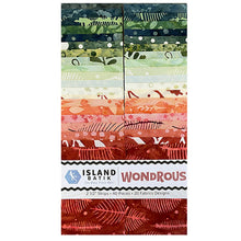 Load image into Gallery viewer, Island Batik Strip Pack, Wondrous, Multicolors, 20 Fabrics and 40 Strips
