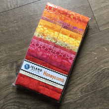 Load image into Gallery viewer, Island Batik Strip Pack, Honeycomb, Multicolors, 20 Fabrics and 40 Strips
