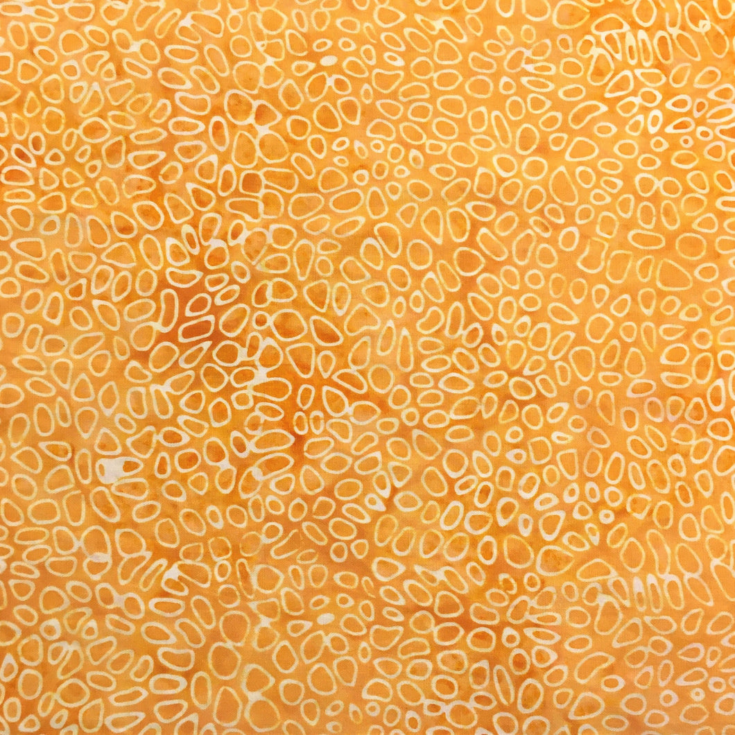Island Batik Fabric, By The Half Yard, 122124210 Cheerios Pumpkin