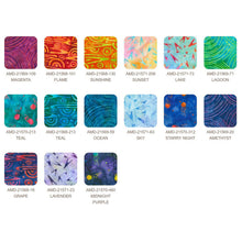 Load image into Gallery viewer, Kaufman Batik Roll Ups , Jelly Roll Rollup Strips, RU-1122-40, Interstellar
