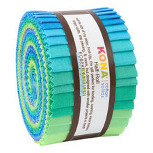 Load image into Gallery viewer, Kaufman Kona Solid Roll Ups, 5 Variations, Half Rollup, Jelly Roll, Strip
